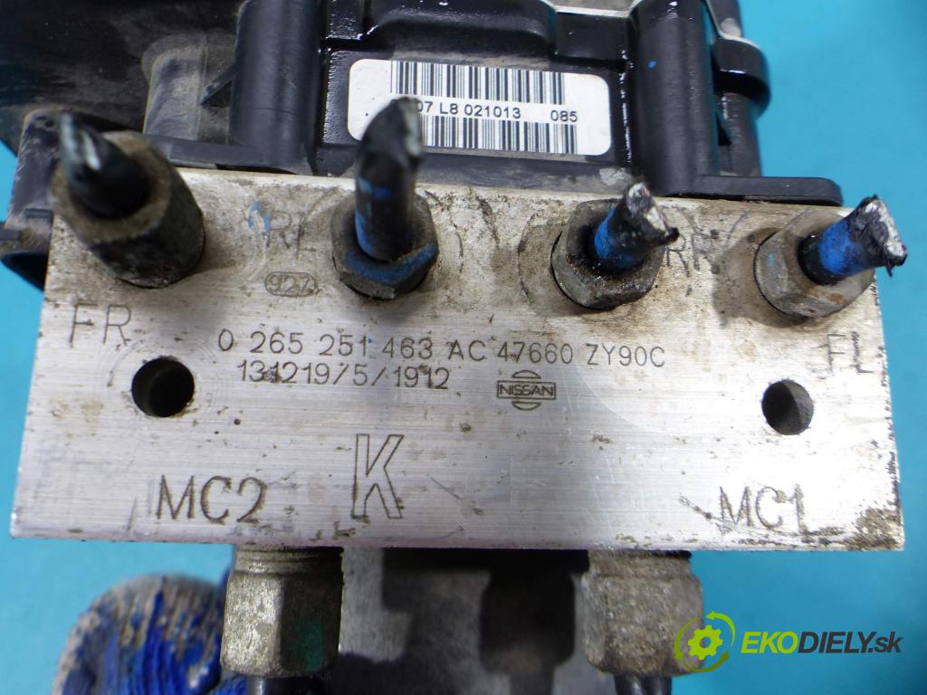 Nissan Maxima A35 2009-2015 3.5 V6 automatic 214 kW 3498 cm3  Pumpa ABS 0265251463 (Pumpy ABS)