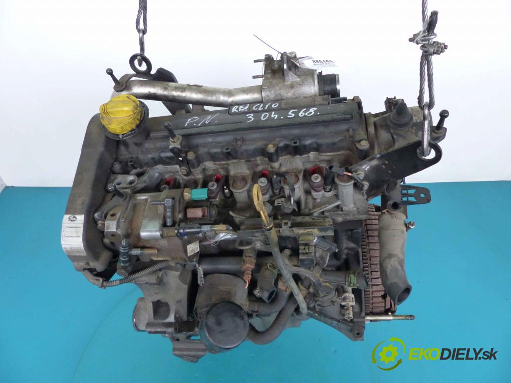 Renault Clio II 1998-2012 1.5 DCI 82 hp manual 60 kW 1461 cm3  motor DIESLA K9K