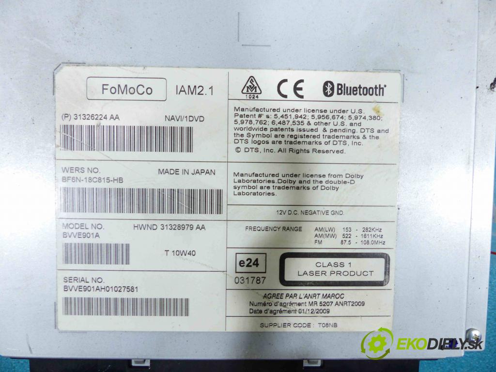 Volvo S60 II 10-18 2.0D 163 HP automatic 120 kW 1984 cm3  RADIO 31326224 (Audio zariadenia)