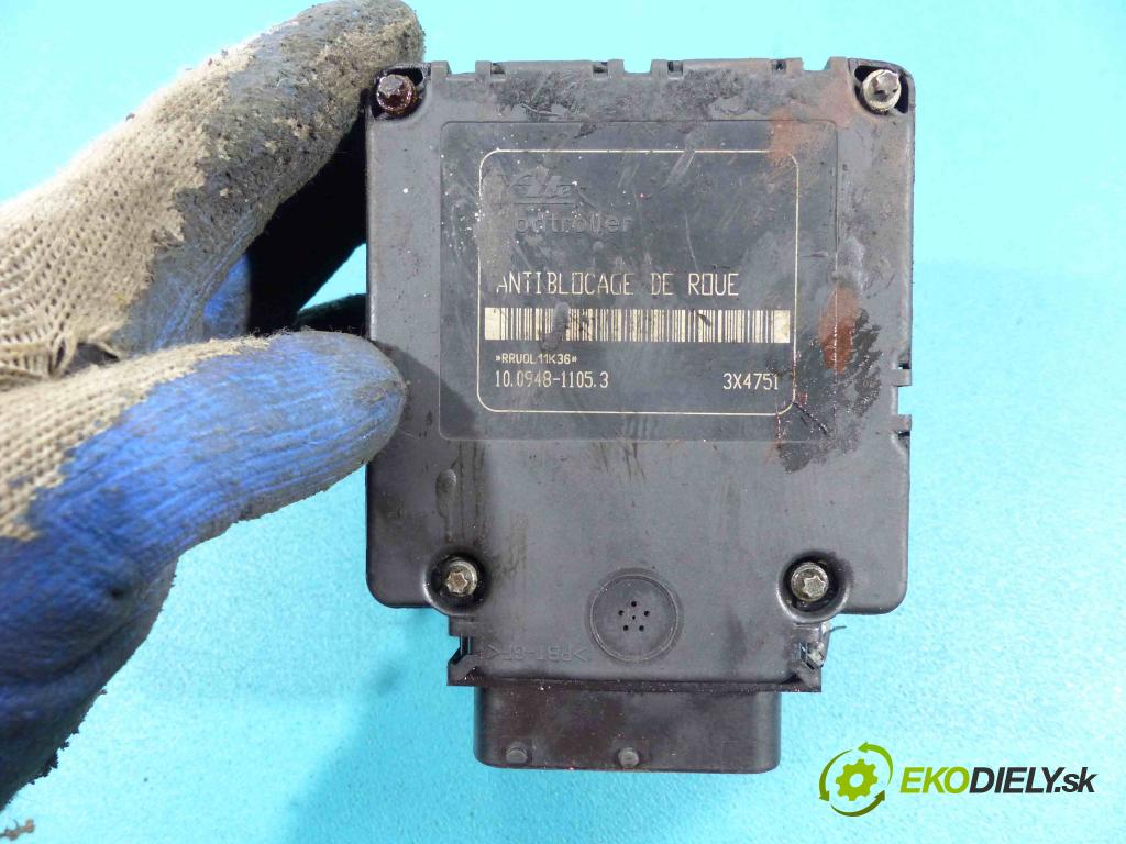 Peugeot 206 1.4 8V - 75 HP manual 55 kW 1360 cm3  Pumpa ABS 100948-11053 (Pumpy ABS)