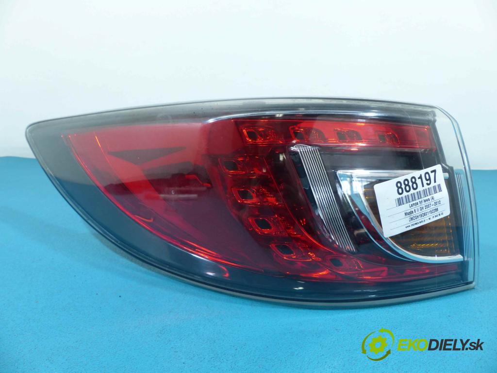 Mazda 6 II GH 2007-2012 2.0 citd 140 HP manual 103 kW 1998 cm3  Svetlo zad ľavá strana 220-41095 (Ostatné)