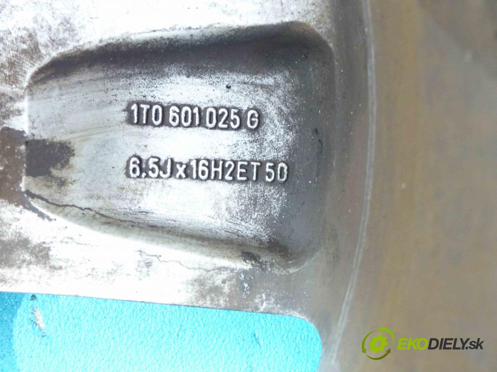 Vw Touran I 2003-2015 2.0 TDI 140 HP automatic 103 kW 1968 cm3  Hlinikové disky -
