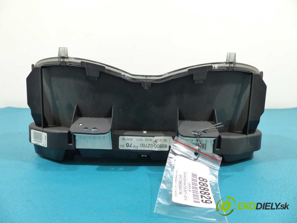 Toyota Corolla E15 2007-2014 1.3 vvt-i 101 HP manual 74 kW 1329 cm3  Prístrojovka 83800-0Z700 (Prístrojové dosky, displeje)