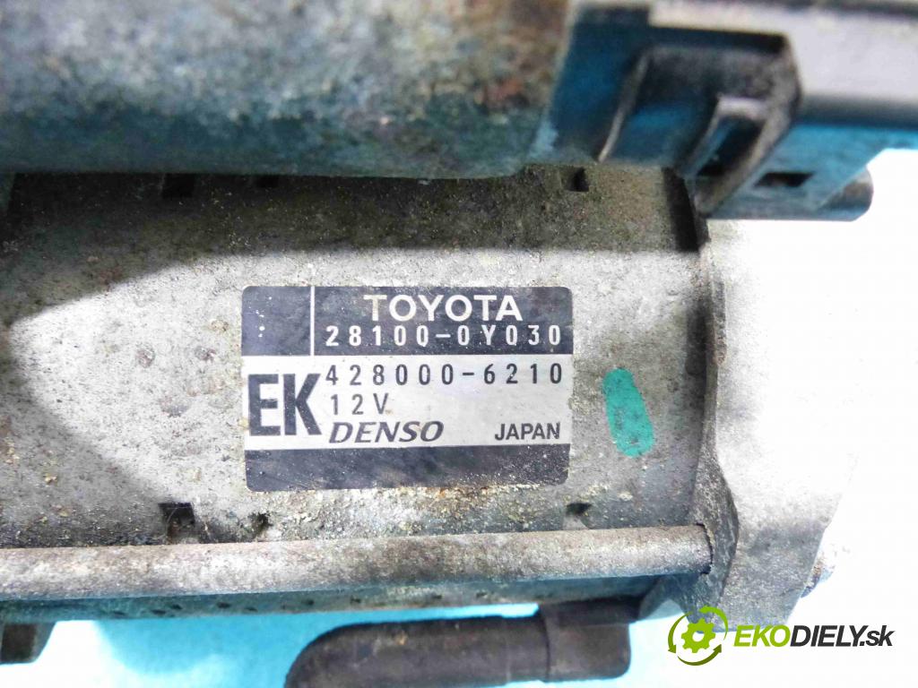 Toyota Corolla E15 2007-2014 1.3 vvt-i 101 hp manual 74 kW 1329 cm3  startér 28100-0Y030 (Startéry)