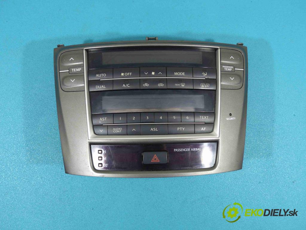 Lexus IS  II 2005-2013 2.2d 177 HP manual 130 kW 2231 cm3  - Panel kúrenia