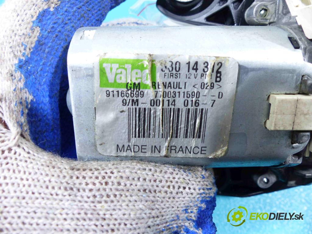 Opel Vivaro 2001-2014 2.0 CDTI 114 hp manual 84 kW 1995 cm3  motor stěrače zadní část 53014312