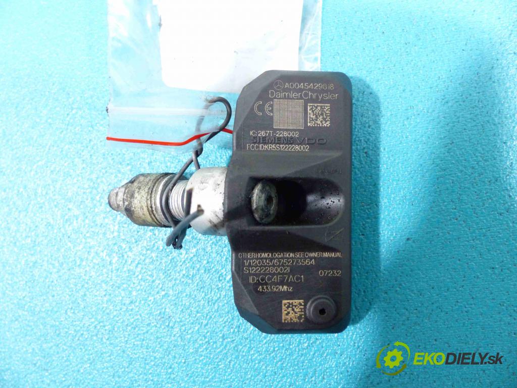 Mercedes ML W164 2005-2011 3.0 CDI 224 hp automatic 165 kW 2987 cm3  snímač tlaku A0045429818 (Snímače tlaku)
