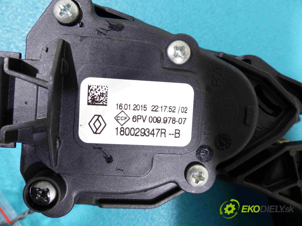 Renault Clio IV 2012-2019 1.5 DCI 75 HP manual 55 kW 1461 cm3  pedále 180029347R (Pedále)