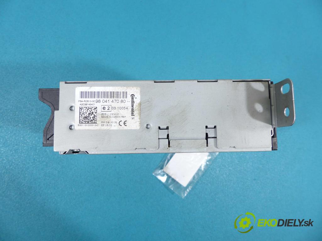 Citroen C4 II 2010-2017 1.6 HDI 92 HP manual 68 kW 1560 cm3  RADIO 9804147080 (Audio zariadenia)