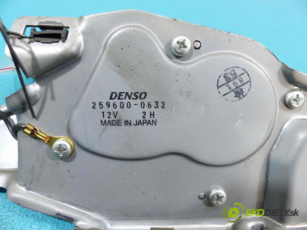 Suzuki Grand Vitara II 2005-2014 2.0 16V - 140 hp manual 103 kW 1995 cm3 5- motor stěrače zadní část 259600-0632