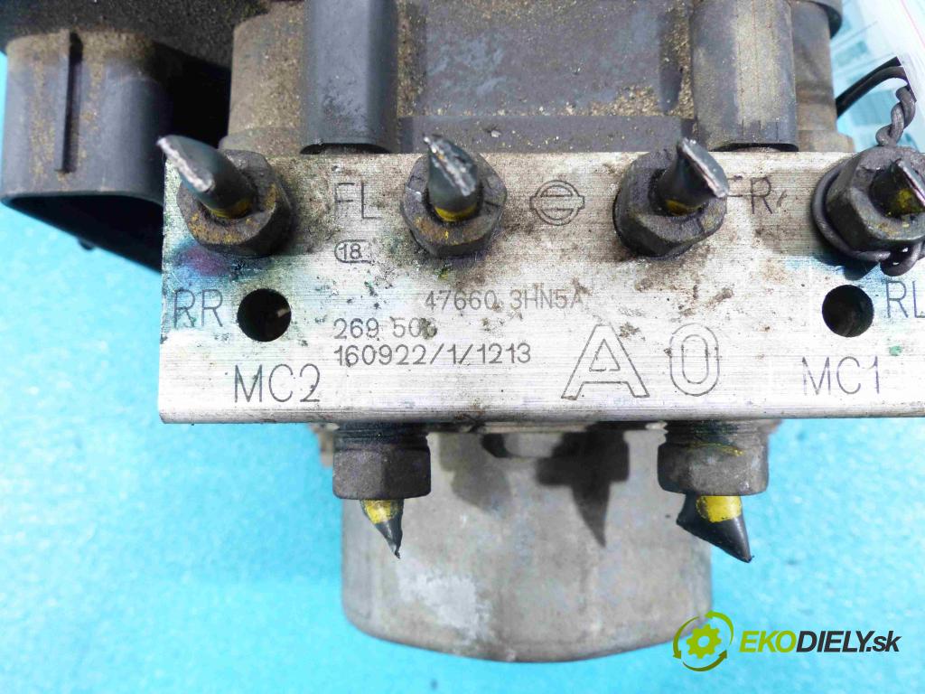 Nissan Micra K13 2010-2017 1.2 12V 80 HP manual 59 kW 1198 cm3 5- Pumpa ABS 0265956096 (Pumpy ABS)