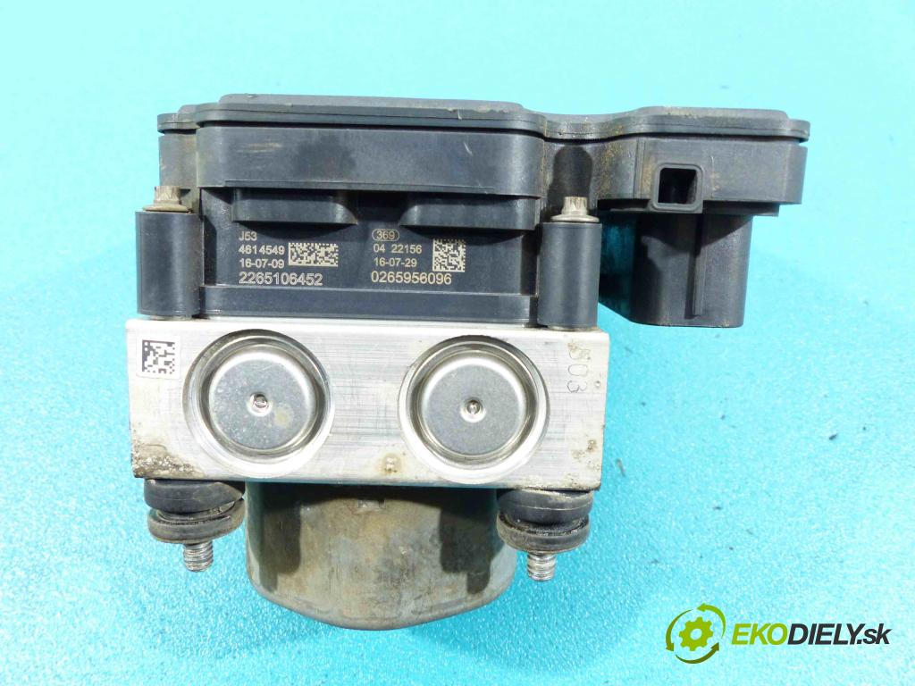 Nissan Micra K13 2010-2017 1.2 12V 80 HP manual 59 kW 1198 cm3 5- Pumpa ABS 0265956096 (Pumpy ABS)