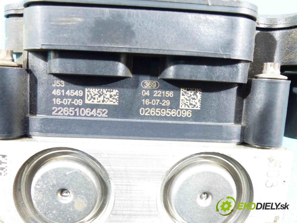 Nissan Micra K13 2010-2017 1.2 12V 80 HP manual 59 kW 1198 cm3 5- Pumpa ABS 0265956096 (Pumpy ABS)