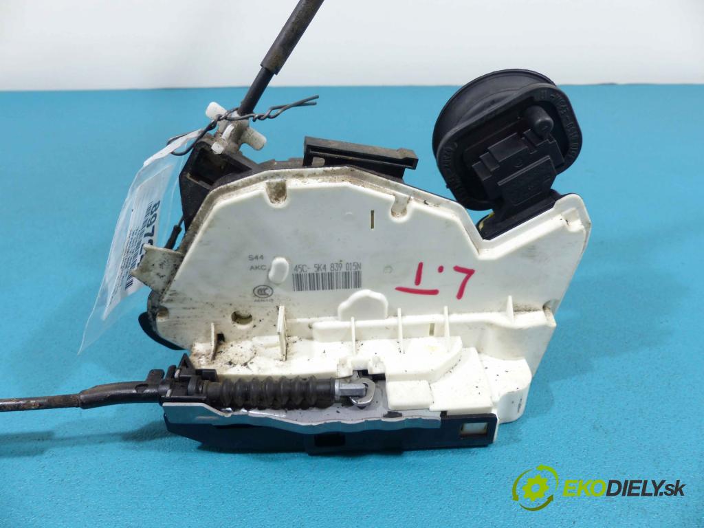 Vw Golf VI 2008-2013 2.0 TDI 140 hp manual 103 kW 1968 cm3 5- zámok zadní část levý 5K4839015N