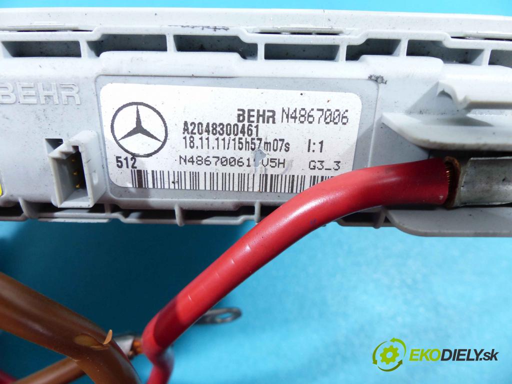 Mercedes E W212 2009-2016 2,2.0 CDI 136 HP automatic 100 kW 2143 cm3 4- Výhrevné teleso, radiátor kúrenia A2048300461 (Radiátory kúrenia)