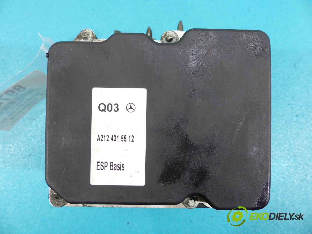Mercedes E W212 2009-2016 2,2.0 CDI 136 HP automatic 100 kW 2143 cm3 4- Pumpa ABS A2124315512 (Pumpy ABS)