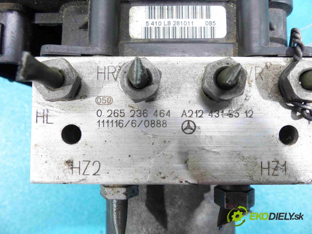 Mercedes E W212 2009-2016 2,2.0 CDI 136 HP automatic 100 kW 2143 cm3 4- Pumpa ABS A2124315512 (Pumpy ABS)