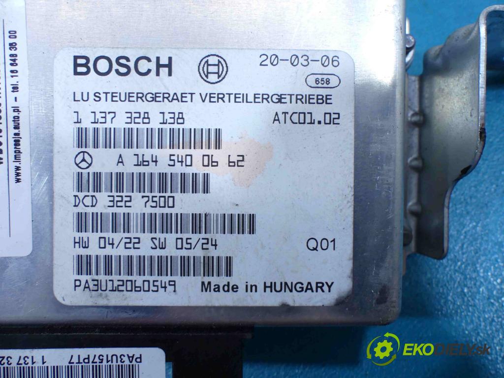Mercedes GL I X164  2006-2012 5.5 V8 387KM automatic 285 kW 5462 cm3 5- modul riadiaca jednotka A1645400662 (Ostatné)