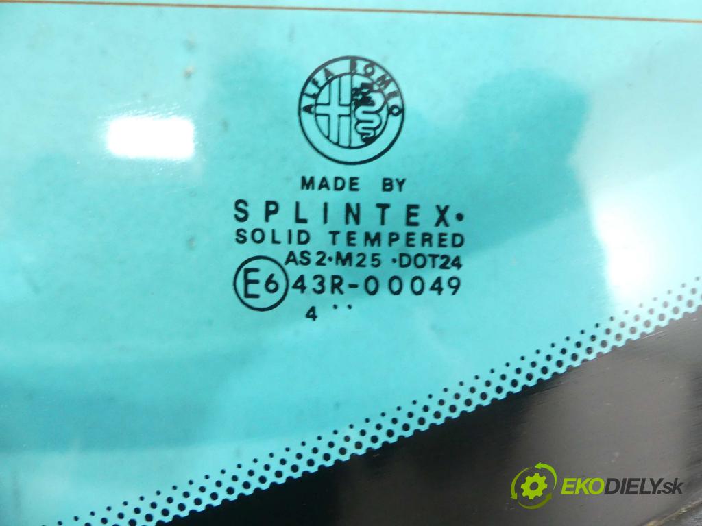 Alfa romeo Gt 2.0 16V JTS 166 HP automatic 122 kW 1970 cm3 3- Okno zadná  (Sklá zadné)