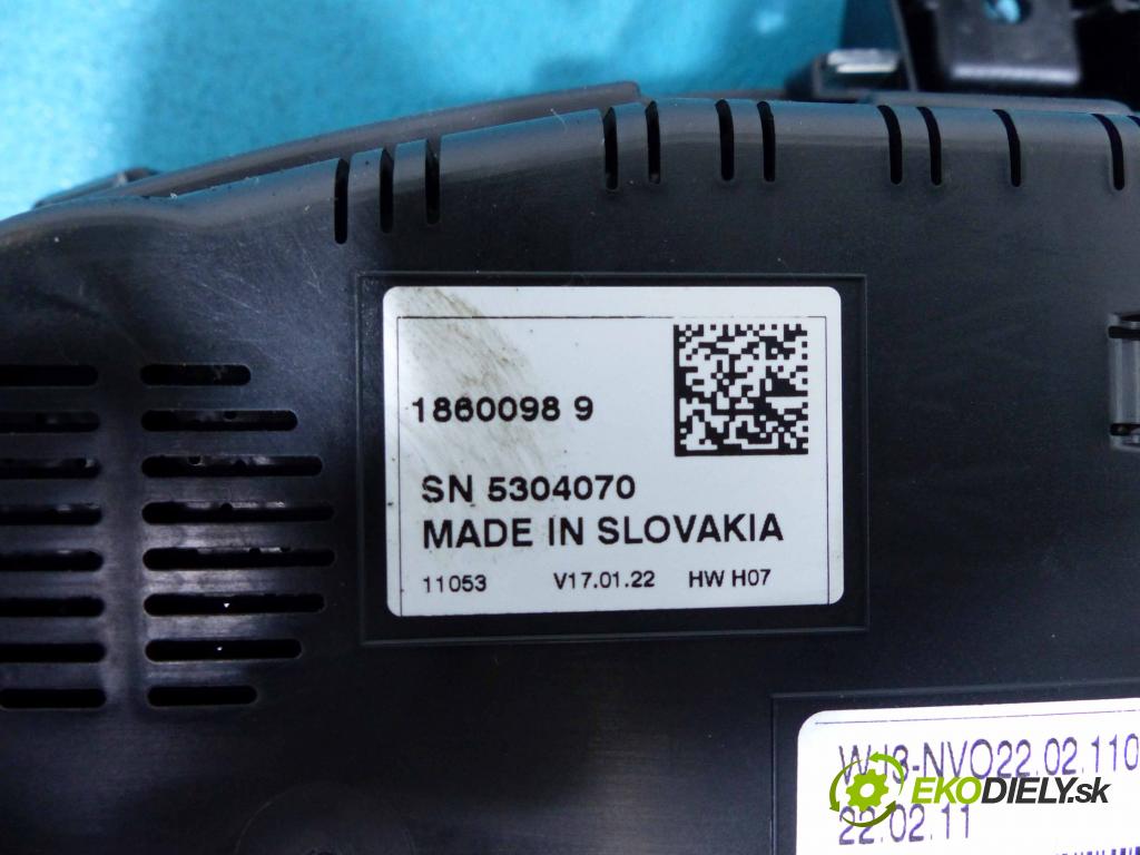 Skoda Fabia II 2007-2014 1.6 TDI 75 HP manual 55 kW 1598 cm3 5- Prístrojovka 5J0920800J (Prístrojové dosky, displeje)