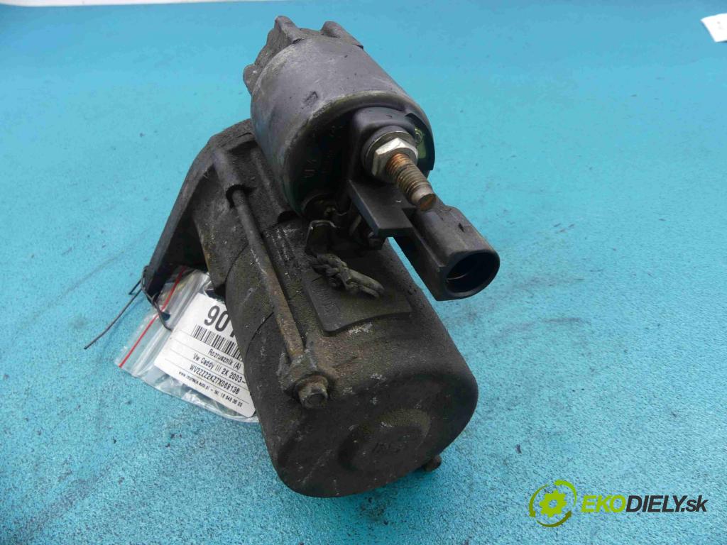 Vw Caddy III 2K 2003- 1.9 TDI 105 HP manual 77 kW 1896 cm3 5- Štartér 02Z911023H (Štartéry)
