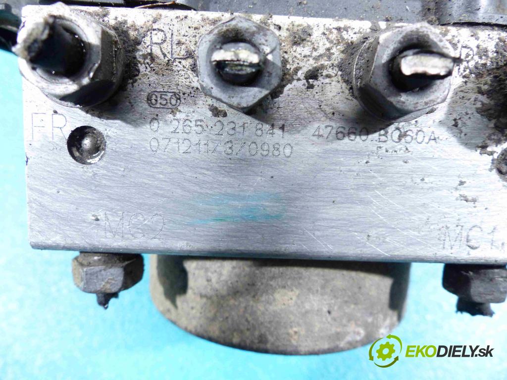 Nissan Micra K12 2003-2010 1.2 16V 65 HP manual 48 kW 1240 cm3 5- Pumpa ABS 0265800574 (Pumpy ABS)