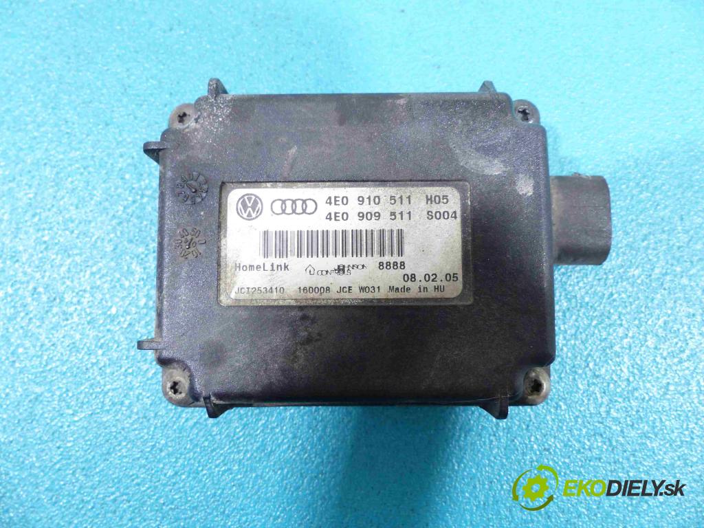 Audi A8 D3 2002-2009 6.0 automatic 331 kW 5998 cm3 4- Modul Riadiaca jednotka 4E0910511 (Ostatné)