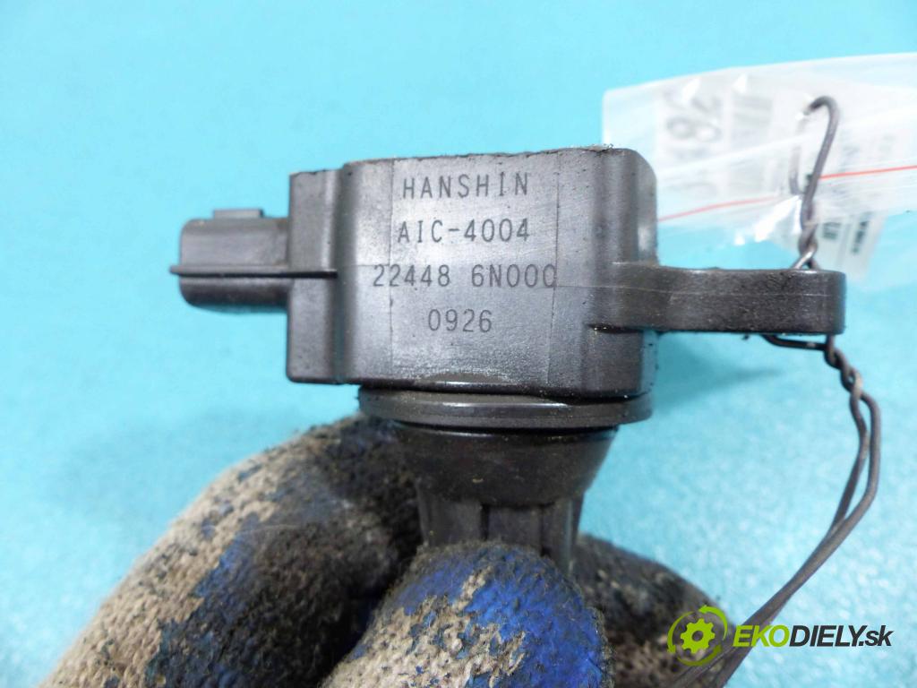 Nissan Almera tino 1.8 16V 114 HP manual 84 kW 1769 cm3 5- Cievka zapaľovacia 224486N000 (Zapaľovacie cievky, moduly)