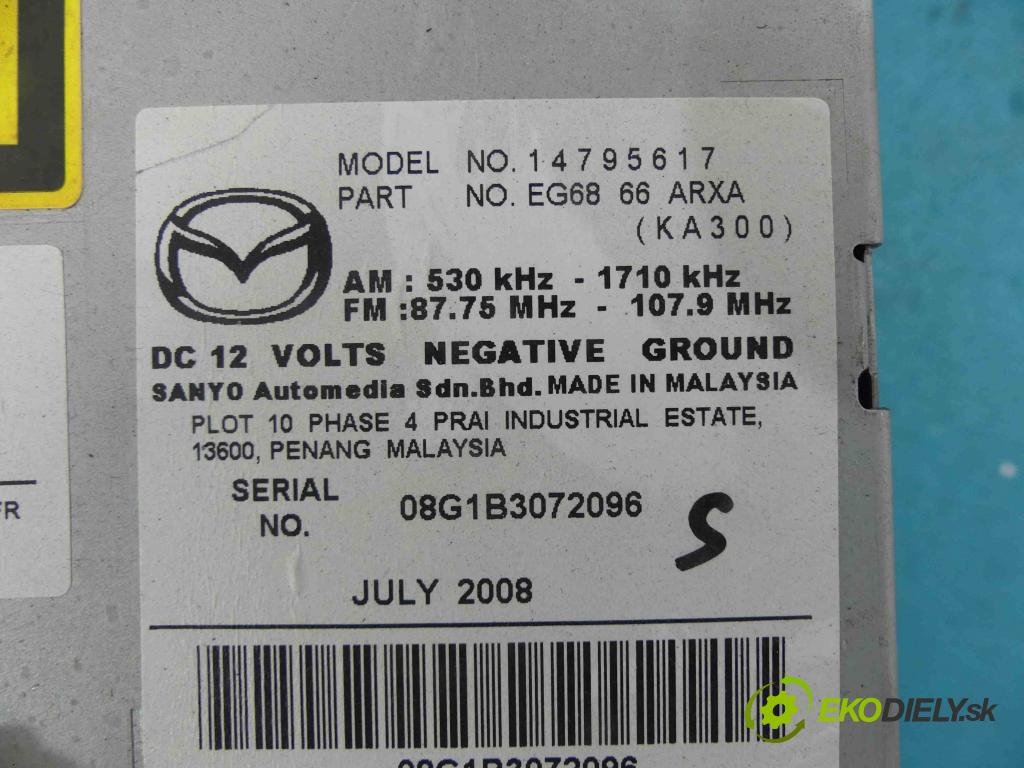 Mazda Cx-7 2.3 MZR DISI Turbo 258 HP automatic 190 kW 2261 cm3 5- Radio továreň: 14795617