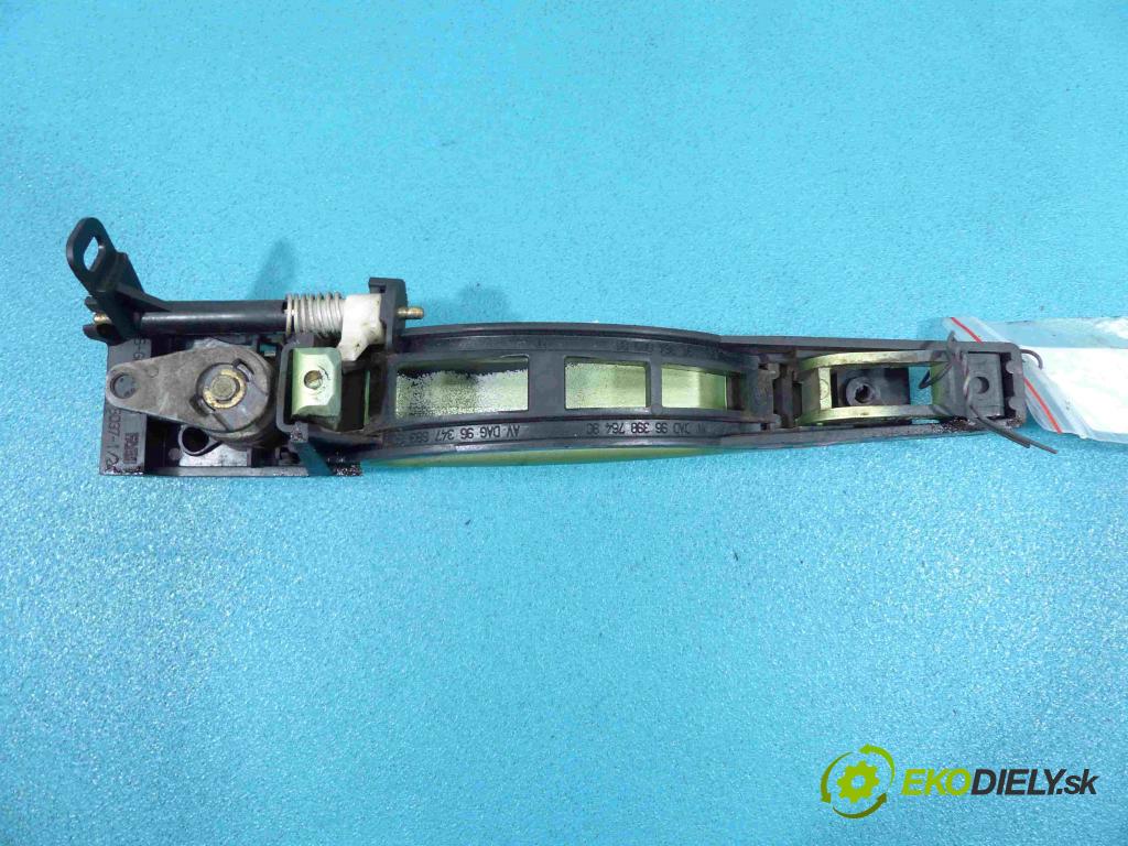 Peugeot 307 1.6 16V 109 HP manual 80 kW 1587 cm3 5- Kľučka predný ľavá strana vonkajšia 9639876480 (Vonkajšie predné ľavé)