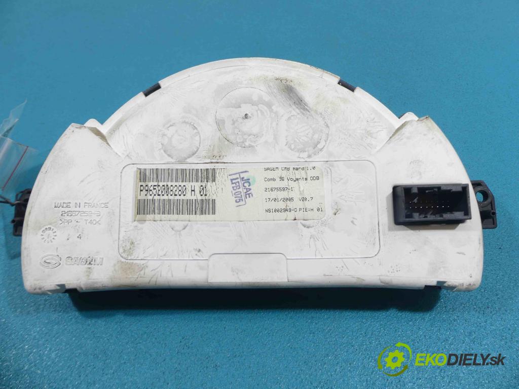 Citroen C2 1.1 8V - 60 HP manual 44 kW 1124 cm3 3- Prístrojovka 9652008280 (Prístrojové dosky, displeje)