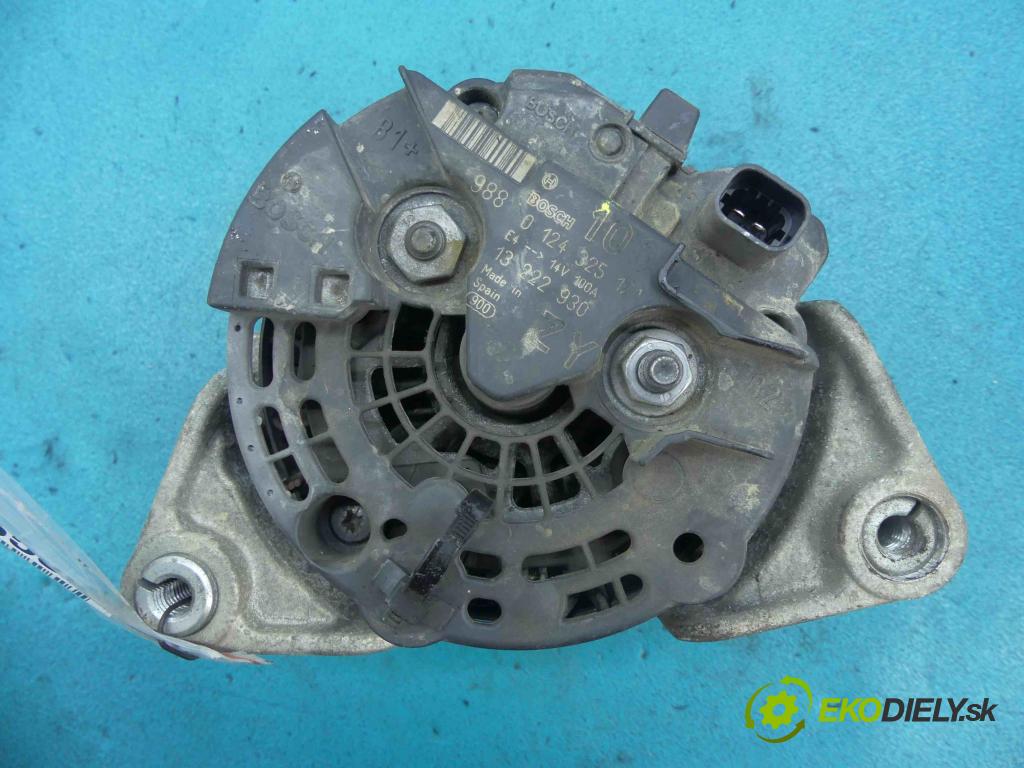 Opel Corsa D 2006-2014 1.4 16v 90 hp manual 66 kW 1364 cm3 5- Alternator 0124325171 (Alternátory)