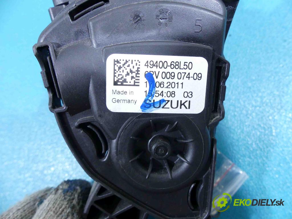 Suzuki Swift Mk7 2010-2017 1.2 16v 94 HP manual 69 kW 1242 cm3 5- pedále 49400-68L50 (Pedále)