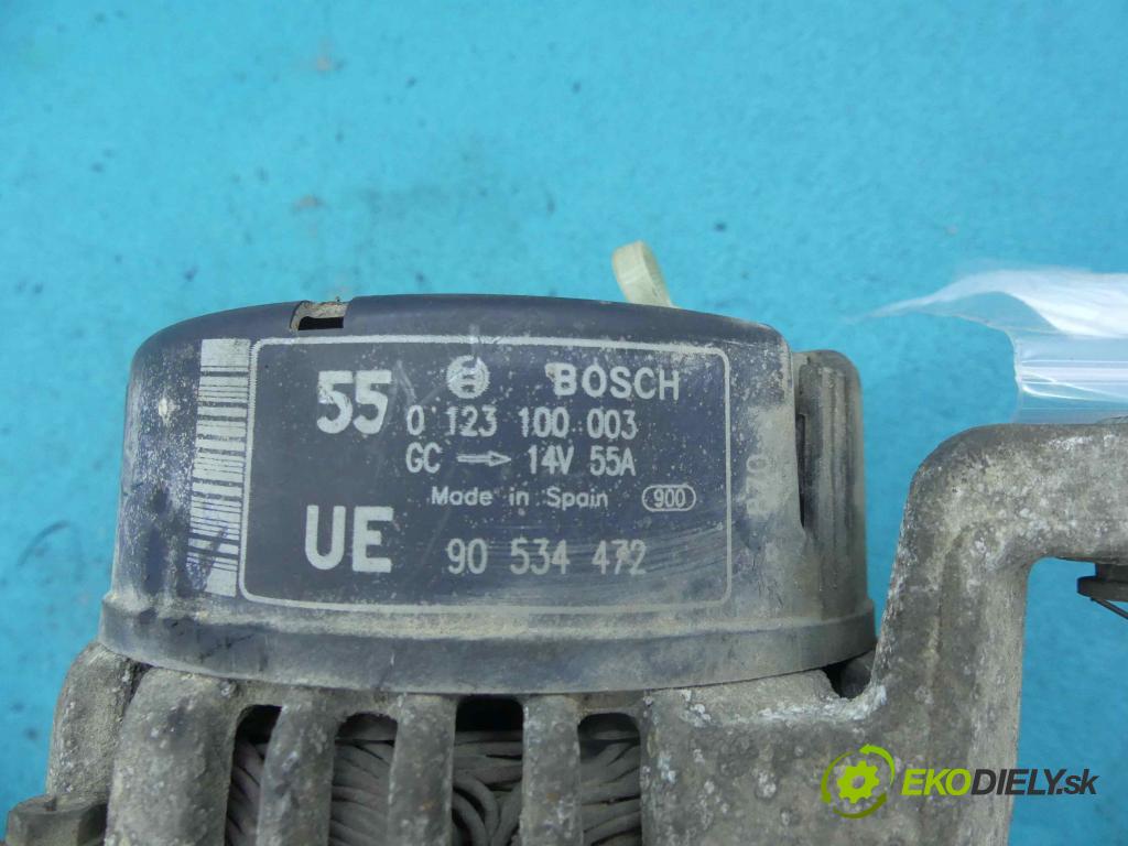 Opel Corsa B 1993-1999 1.0 12v 54 HP manual 40 kW 973 cm3 3- Alternator 0123100003 (Alternátory)