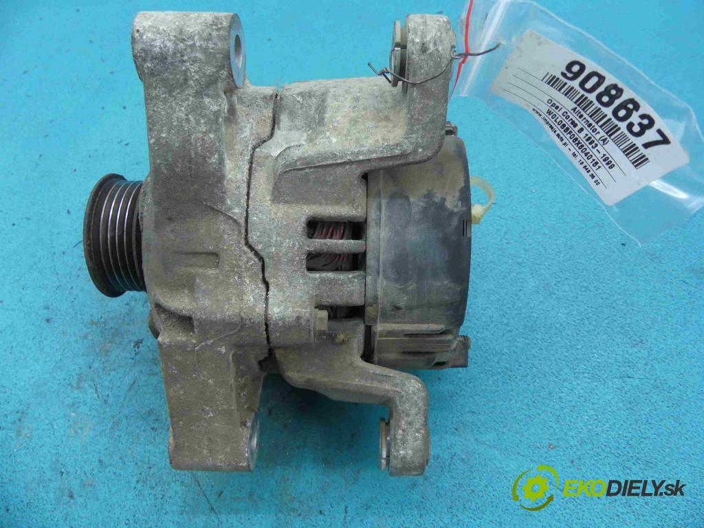 Opel Corsa B 1993-1999 1.0 12v 54 HP manual 40 kW 973 cm3 3- Alternator 0123100003 (Alternátory)