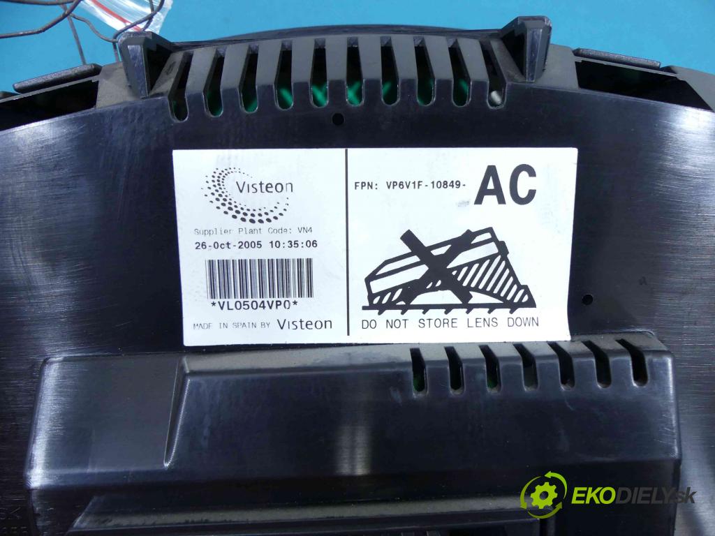 Vw Golf V 2003-2009 1.6 8V 102 HP manual 75 kW 1595 cm3 5- prístrojovka/ budíky 1K0920852H (Prístrojové dosky, displeje)