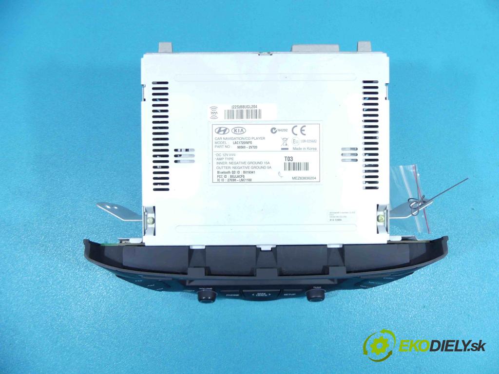 Hyundai Veloster 2011-2018 1.6 GDI 140 HP manual 103 kW 1591 cm3 4- Radio 96560-2V720 (Audio zariadenia)