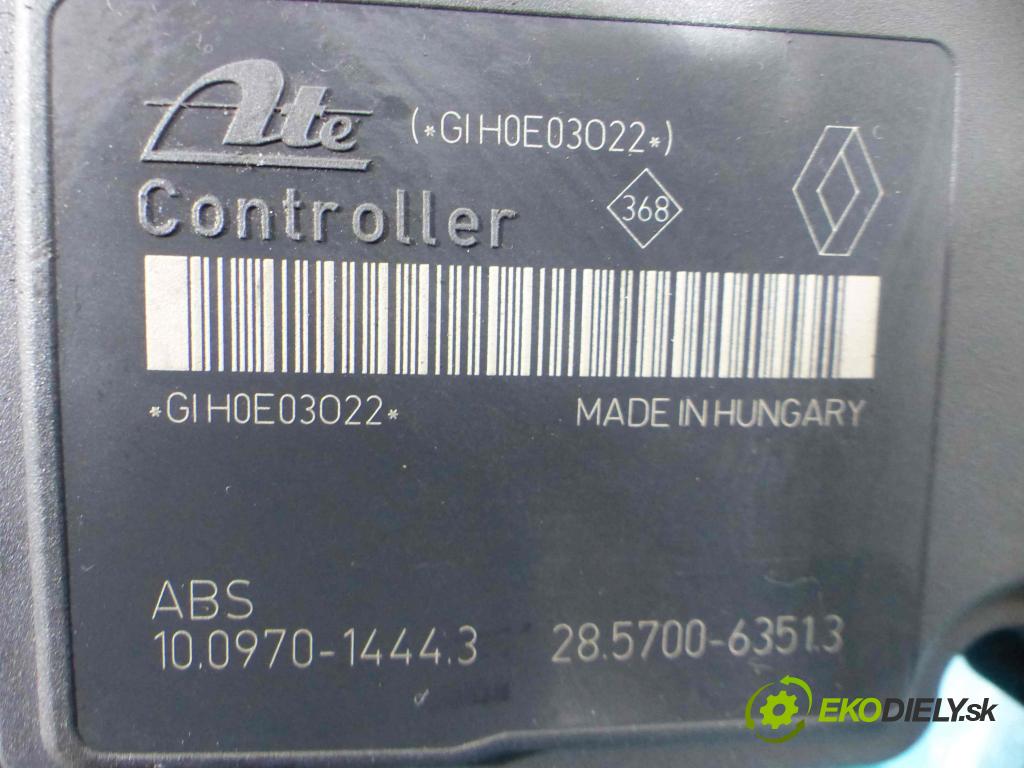Renault Megane III 2008-2016 1.5 86 HP manual 63 kW 1461 cm3 5- čerpadlo abs 95CT2AAY1 (Pumpy ABS)