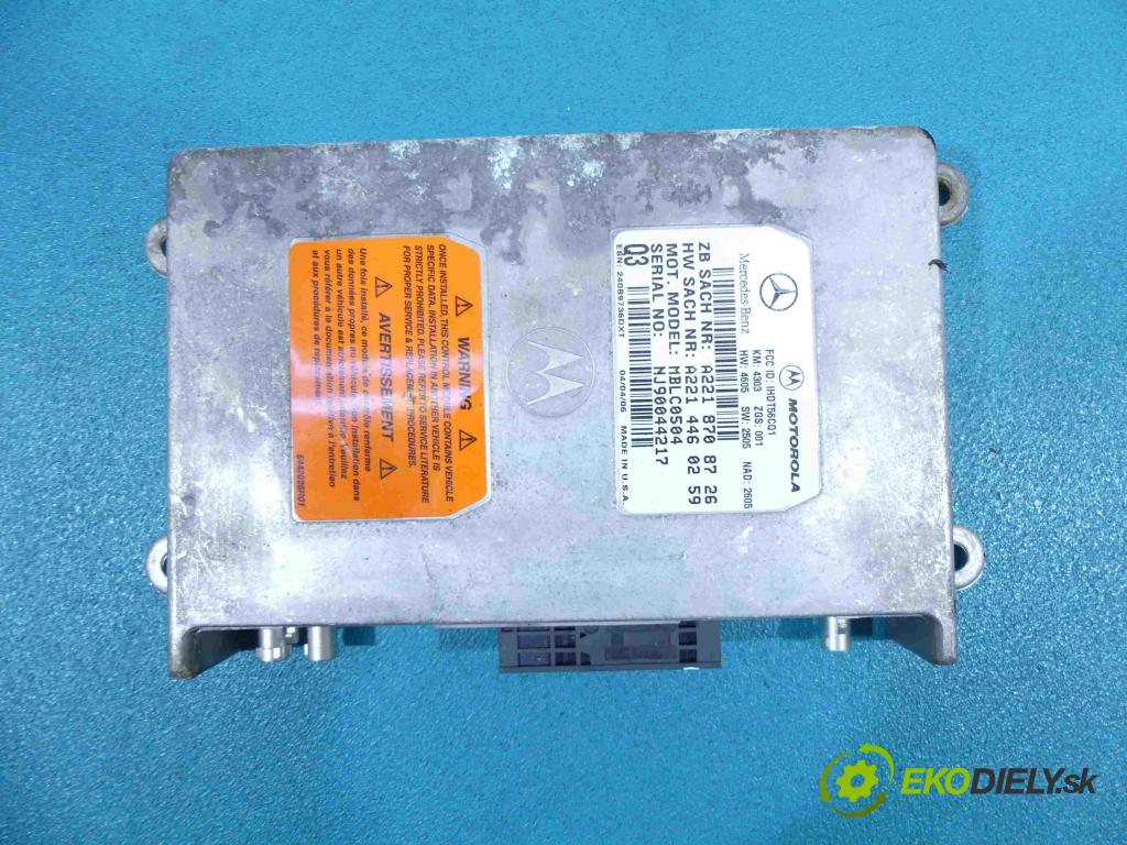 Mercedes R  W251 2005-2013 3.5 V6 272 HP automatic 200 kW 3498 cm3 5- modul riadiaca jednotka A2218708726 (Ostatné)