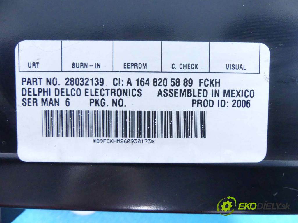 Mercedes R  W251 2005-2013 3.5 V6 272 HP automatic 200 kW 3498 cm3 5- modul riadiaca jednotka A1648205889 (Ostatné)