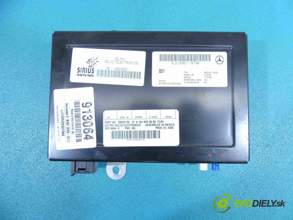 Mercedes R  W251 2005-2013 3.5 V6 272 HP automatic 200 kW 3498 cm3 5- modul riadiaca jednotka A1648205889 (Ostatné)
