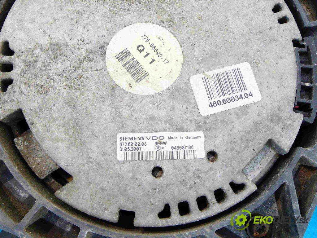 Mercedes R  W251 2005-2013 3.5 V6 272 HP automatic 200 kW 3498 cm3 5- Ventilátor chladiča 6726010003