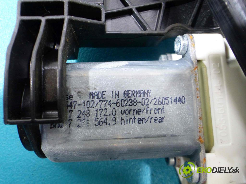Bmw 5 f10 2010-2017 2.0d 184 hp automatic 135 kW 1995 cm3 5- mechanismus stahování zadní pravý 72481720