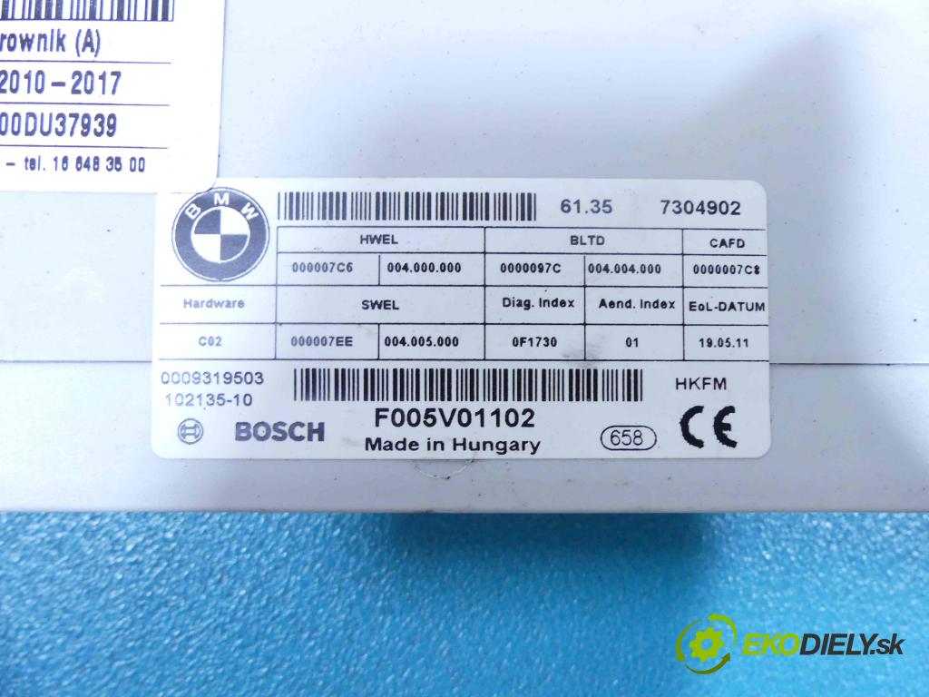 Bmw 5 f10 2010-2017 2.0d 184hp automatic 135 kW 1995 cm3 5- modul riadiaca jednotka 6135-7304902 (Ostatné)
