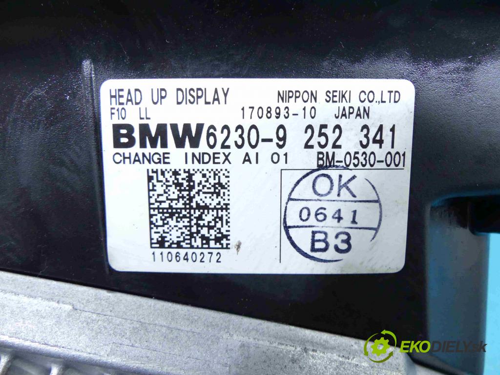 Bmw 5 f10 2010-2017 2.0d 184hp automatic 135 kW 1995 cm3 5- Zobrazit: 9252341 (Prístrojové dosky, displeje)