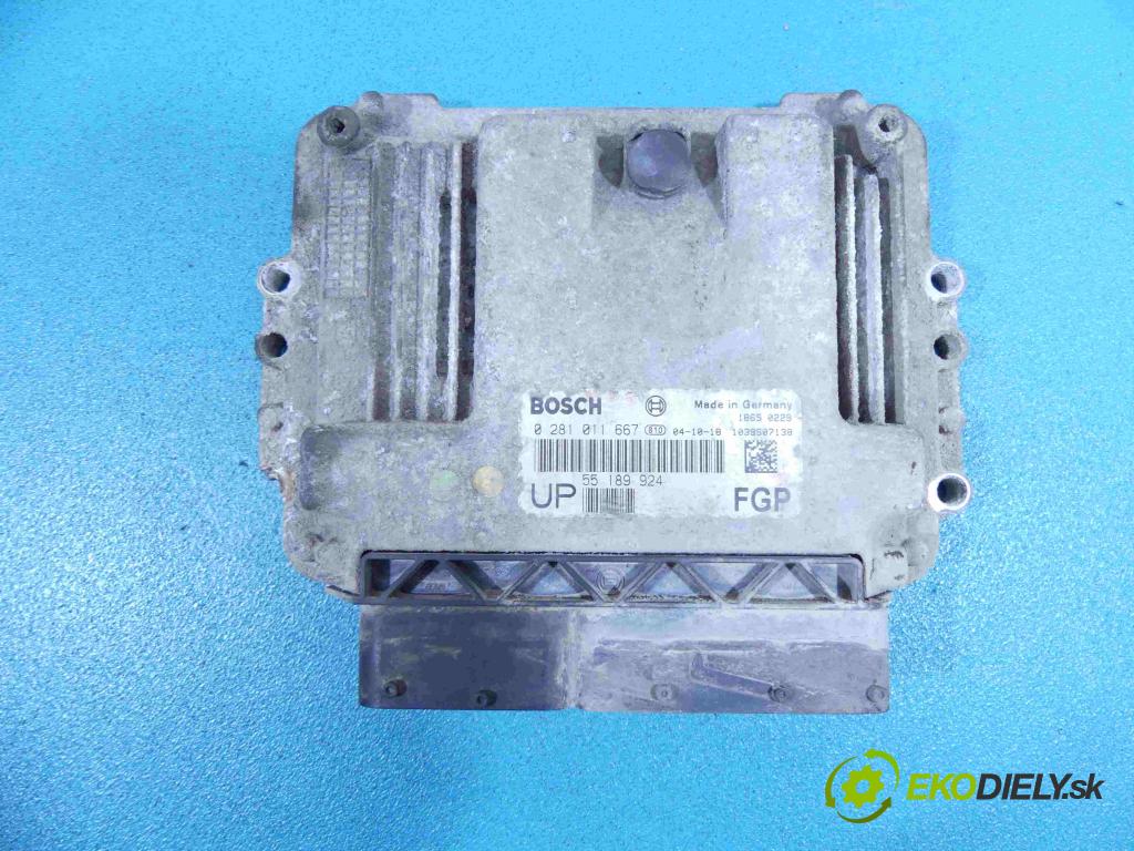 Opel Astra III 2004-2014 1.9 cdti 150 HP manual 110 kW 1910 cm3 5- Jednotka riadiaca 0281011667