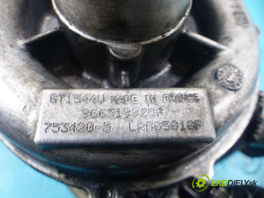 Peugeot 308 1.6 HDI 109 HP manual 80 kW 1560 cm3 5- turbodúchadlo, turbo 9663199280 (Turbodúchadlá (kompletné))