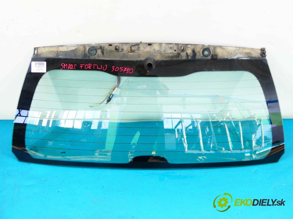 Smart Fortwo 1998-2007 0.6 45KM automatic 33 kW 599 cm3 3- sklo zadní  (Okna zadní)