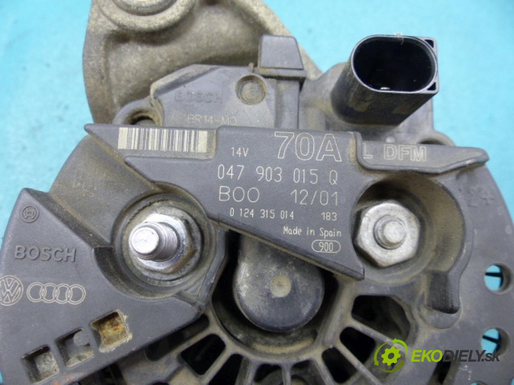 Skoda Fabia I 1999-2007 1.4 mpi 60 hp manual 44 kW 1397 cm3 5- Alternator 047903015Q (Alternátory)