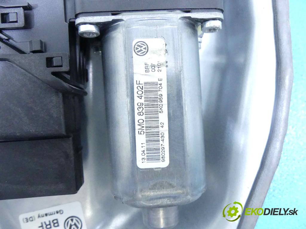 Vw Golf plus 1.4 TSI 122 HP manual 90 kW 1390 cm3 5- mechanizmus okná zadné pravý 5K0959794